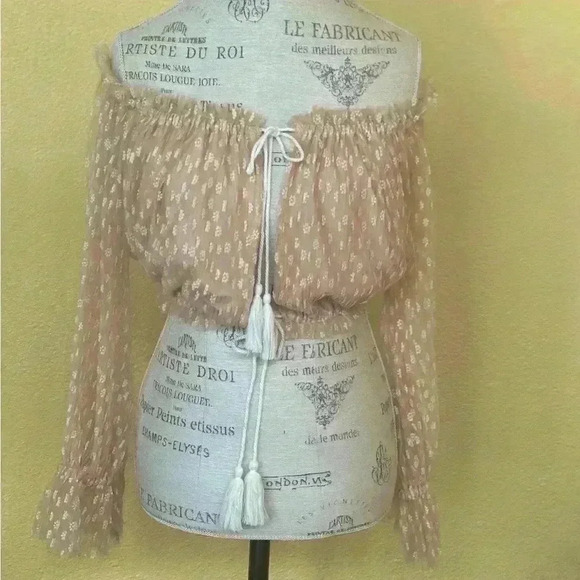 Marjorelle “Sangria” Top In Blush Nude Size Medium - Picture 2 of 12